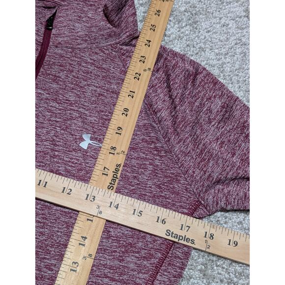 Under Armour Womens Tech Twis Level Sweatshirt Purple Metallic Silver M - Picture 5 of 5